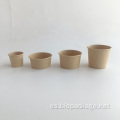 Tazas de salsa de papel kraft con tapa de mascotas